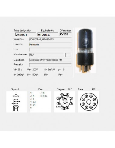 25L6GT capture d'écran de TubeData