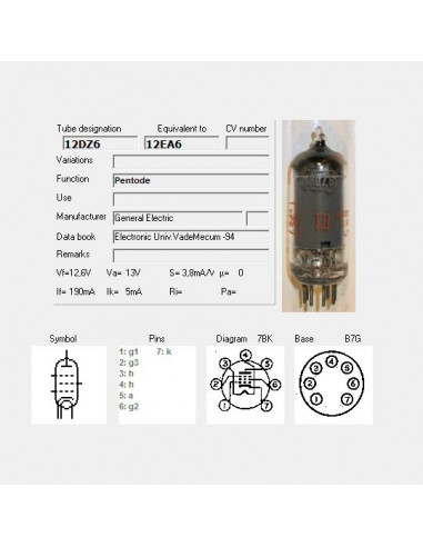 12EA6 capture d'écran de TubeData