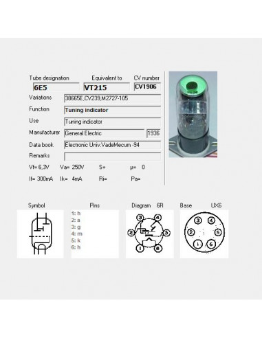 6E5 capture d'écran de TubeData