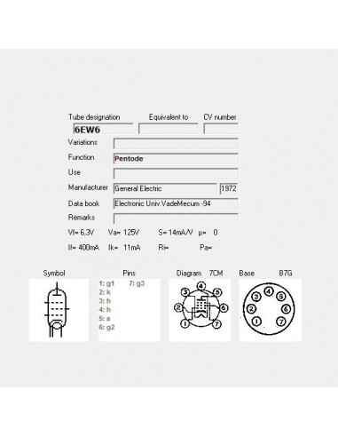 6EW6 capture d'écran de TubeData