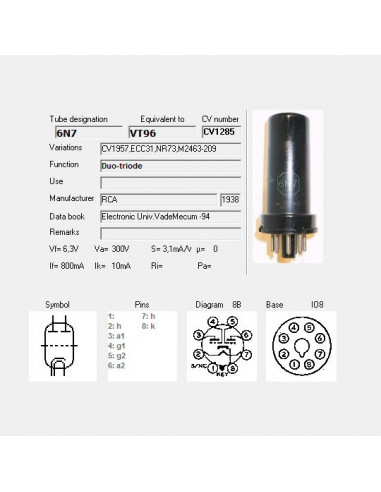 6N7/VT96 screenshot aus TubeData