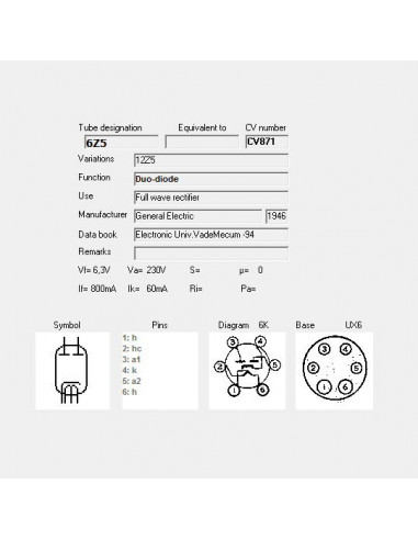 6Z5 capture d'écran de TubeData