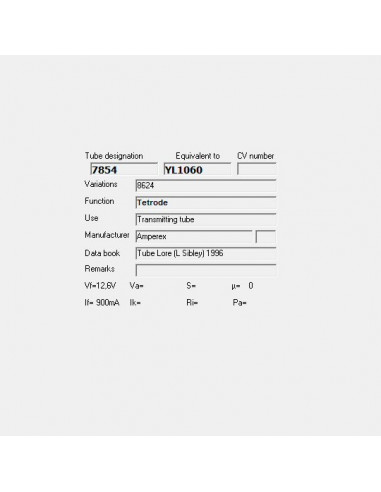 7854 capture d'écran de TubeData