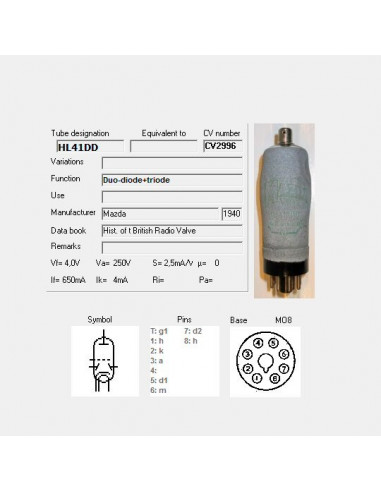 HL41DD capture d'écran de TubeData