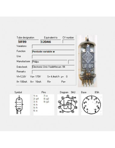 UF89 capture d'écran de TubeData